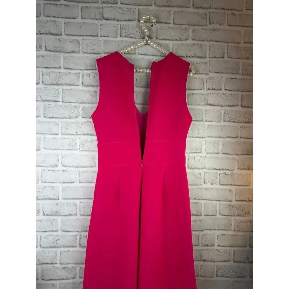 Sugar Lips Jumpsuit Wide Leg Size Small Hot Pink Fitted Trendy Spring - Picture 6 of 9